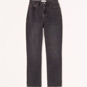 Abercrombie & Fitch Curve Love Ultra High Rise 90s Straight Jean